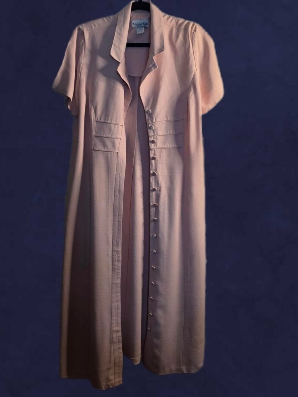 Melissa Kay Pink Button-Front Dress